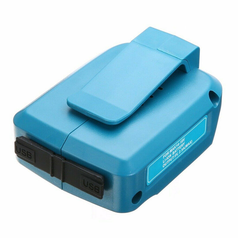 USB Charger for 194204-5 194230-4 Makita 14.4V 18V Li-ion Batteries Blue