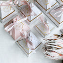 Europe Triangular Pyramid Style Candy Box Wedding Favors Party Supplies Pap