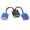 Dms-59 Pin Male To Dual Vga Female Y Splitter Adapter Cable