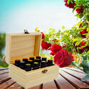12 Grids Wooden Aromatherapy Essential Oil Excellent 5-15ml Decorative Pine N6S7