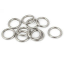 M5 x 50mm 304 Stainless Steel Strapping Welded Round O Rings 10 Pcs P1Y9
