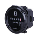 Mini 12v 24v 36v Hour Meter for Marine Boat Engine  2" Round Waterproof Gauge