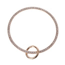 DIY Ring Design Metal Rhinestone Purse Handle for Bag Making Handle Replacement