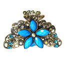 5Pcs Women's Metal Butterfly Flower Rhinestone Hair Claw Clamps Hair Clips