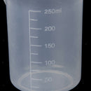 10pcs 150ml 250ml Graduated Beaker Transparent Measuring Mug Plastic Set