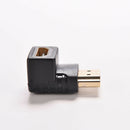 2X Right Angle HDMI Cable Adapter Male to Female Connector 270 90 Degree NEW