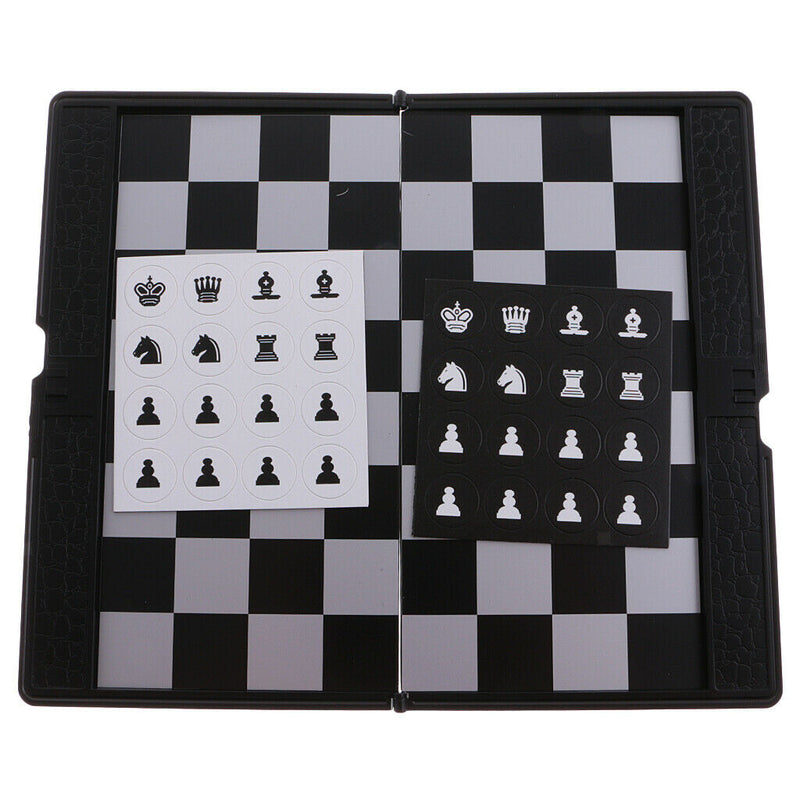 Foldable Mini Magnetic Chess Set Portable Wallet Pocket Chess Board Games with