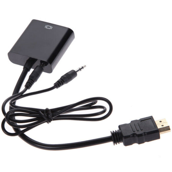 20cm 1080P Mini HDMI Male To VGA Female Video Converter Adapter Cable For HDTV