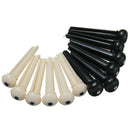 6 String Acoustic Guitar Nut Saddle Part + 2x String Winder +12x Bridge Pin C4S6