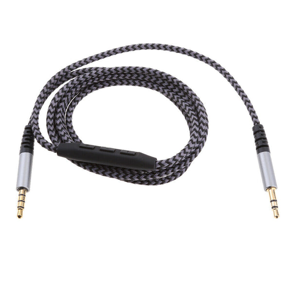 3.5mm Male Jack Plug Male to Male Stereo Audio Cable & Mic Volume Control
