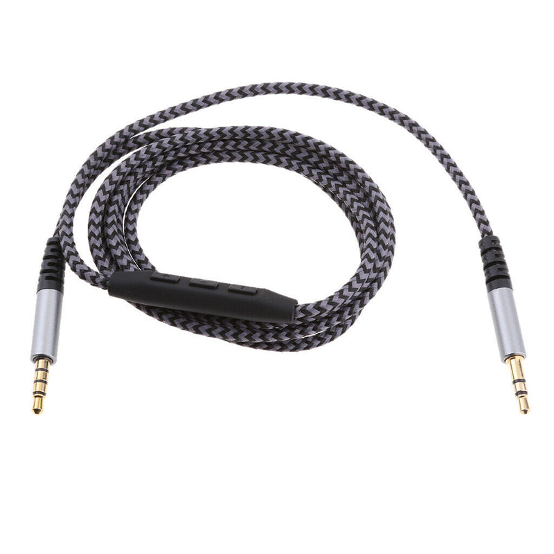 3.5mm Male Jack Plug Male to Male Stereo Audio Cable & Mic Volume Control