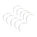 12x C Shape Hair Extension Supplies Weaving Weft Pulling Hook Needle Protable LJ