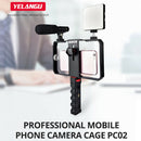 Dual Handle Handheld Video Cage Stabilizer Kit Support Recording Grip Rig