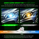 2x Auto LED 9005 Headlight Bulbs Driving Light 3500LM 40W IP68 Waterproof