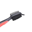 2 Side Brass Wires Nylon Golf Club Brush Groove Ball Cleaner Cleaning Tool Z