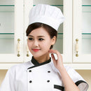 Unisex Elastic Design Chef Hat Baker BBQ Kitchen Cooking Hat Costume Cap White