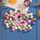 100pcs Retro Fire Painting Pill Octagon Sealing Wax Grain Stamping Envelope