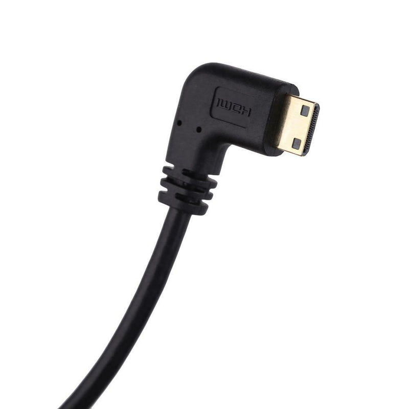 50cm HDMI to MINI HDMI 90 Right Angle cable 1080P for Camcorder Tablet PC