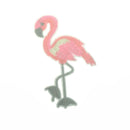 rose red flamingo bird sequin embroidered patches sew on clothes applique  JR