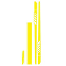 Racing Stripe Car  Stickers Side Skirt Mirror Hood Decals Styling Accessories