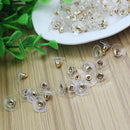 100Pcs Round Earnuts Earring Studs Backs Stoppers Golden for Lady Girls