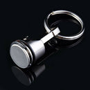 1*Cute Car Metal Piston Keychain Keyfob Engine Fob Key Chain Ring Keyring CA
