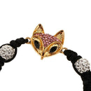 Women Men Unisex Jewelry Crystal lowrie Macrame Charms Bracelet Braided Bangle