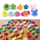 50xMulti-Coloured Cartoon Assorted Push Pins Drawing Cork Board Office Supply lj