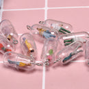 10pcs Funny Capsule Villain Charms Pendants DIY Jewelry Findings Craft Making