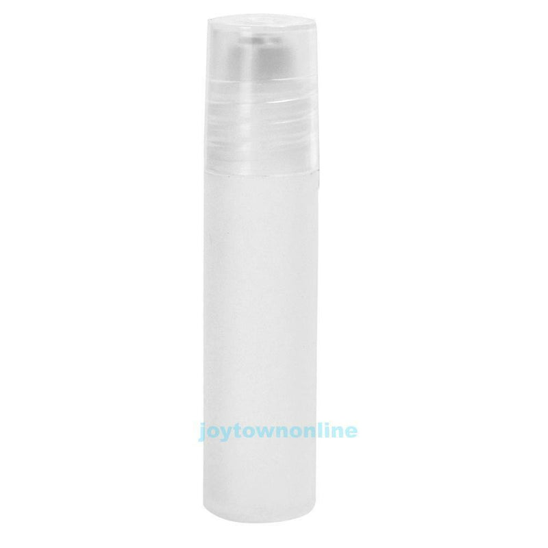 10pcs 5ml Plastic Empty Roll On Bottles Roller Ball Essential Oil Perfume w/ Cap