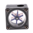 Acrylic G1/4'' Threaded Square Shape Computer Water Cooling Flow Meter