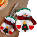 1pcs Cute Christmas Xmas Decor Kitchen Tableware Holder Pocket Dinner Bag s