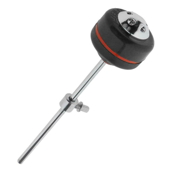 Round Shape Stainless Steel Shaft 15x5cm Silicone Bass Drum Beater Black