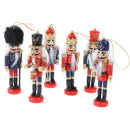 12cm Wooden Nutcracker Puppet Zakka Creative Desktop Decoration Christma JR