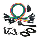 11pcs  Bands Set Pull Rope Home Gym Workout Fitness Elastic Exercise