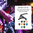 Plastic Guitar Capo Key Trigger+10 Picks Ukulele Quick Change Tuning Clamp A