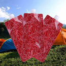 Portable 750mL Foldable Outdoor Camping Hiking PE Water Bag (Red) A