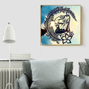 5D DIY Full Drill Diamond Painting Fox Girl Cross Stitch Mosaic Craft Kits