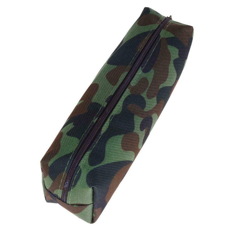 Big Capacity Camouflage Pencil Case Stationery Storage Organizer(Green) A