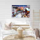 5D DIY Full Round Drill Diamond Painting Winter Fireworks Cross Stitch Kit