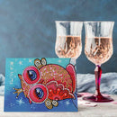 DIY Diamond Painting Owl Printed Valentine Birthday Gift Blessing Greeting Cards