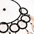 Catcher wall hanging decoration  ornament with feathers 6 circles