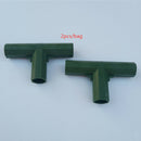 2pcs Green Plastic 16mm Greenhouse Pipe Fittings PVC Building Fittings 3T