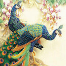 40x30cm 5D Diamond DIY Painting Craft Kit Wall Hanging Decor Couple Peacock