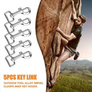 5pcs/set Outdoor Camping Climbimg Tools Accessories Key Links Clasps Hooks