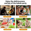 6PCS Roasting Sticks & Wooden Handle BBQ Fork Marshmallow 42cm Roasting T6V7