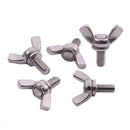 M5 Thread 304 Stainless Steel Thumb Wing Hand Bolt Screws 5pcs