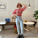 Spring Korean-Version Drawstring Bag Rattan Bag Straw Bag Double Shoulder B