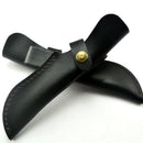 Outdoor Tools Straight Cutter Cow Leather Scabbard Pouch Cover Carry Holder