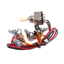 Guitar Wiring Harness Prewired 2 Volume 2 Tone Control Knobs A500K B500K Pots 3